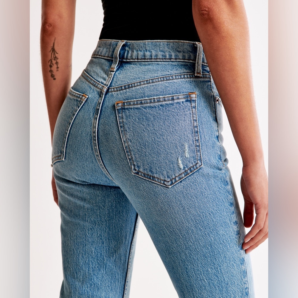 Abercrombie & Fitch The 70s Vintage Flare Ultra High Rise Jeans Size 26 (2r) - Picture 5 of 10